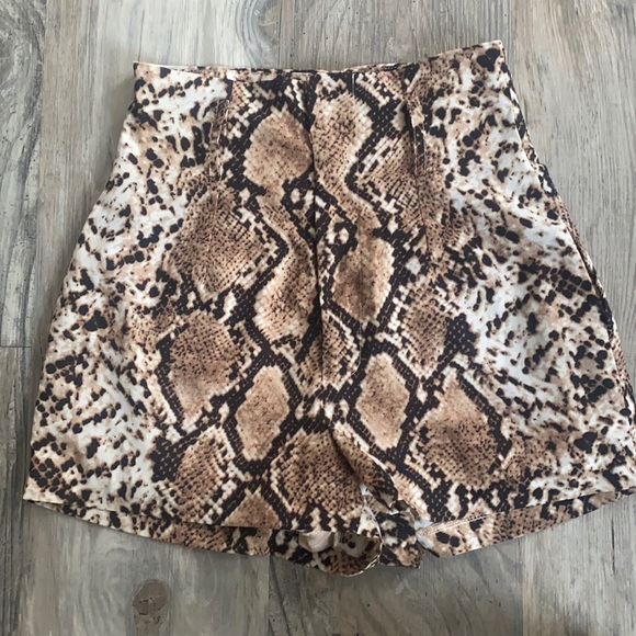 Fashion Nova Pants - Snake skin shorts
